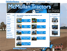 Tablet Screenshot of mcmullantractors.com